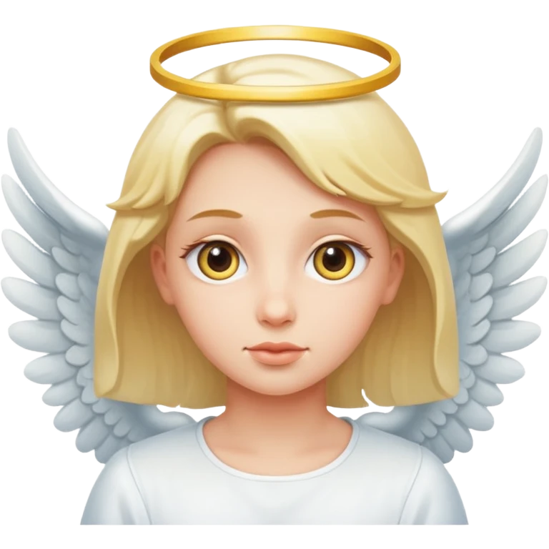 Rolling eye angel emoji
