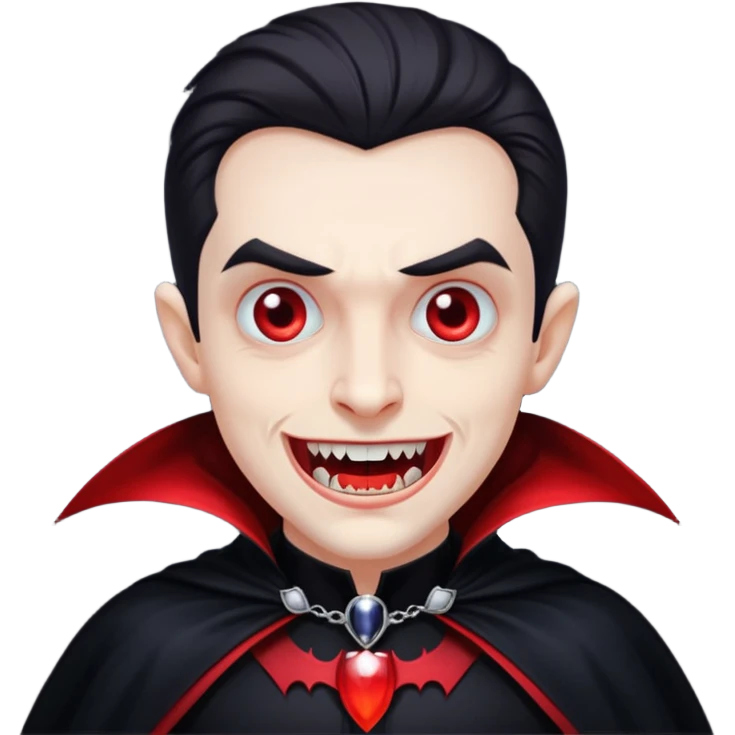 cute dracula no background emoji
