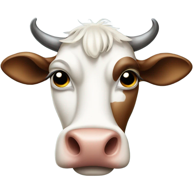 Crying cow emoji