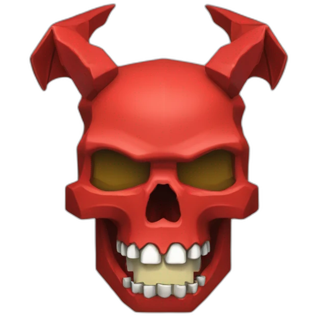 head hat skull Red dragon Minecraft delegate emoji