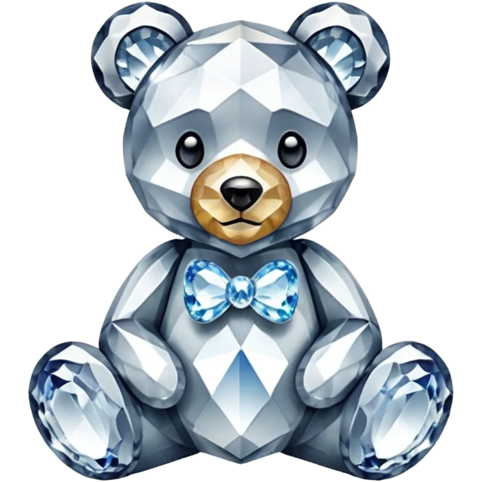Swarovski Crystal Teddy Bear emoji