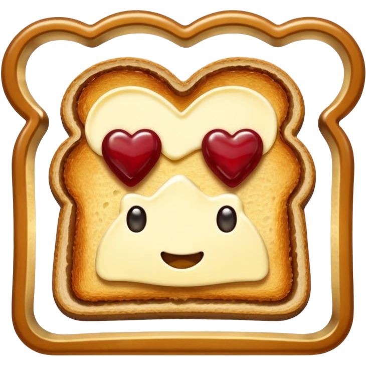 Toast with Butter and Jam no face 
 emoji