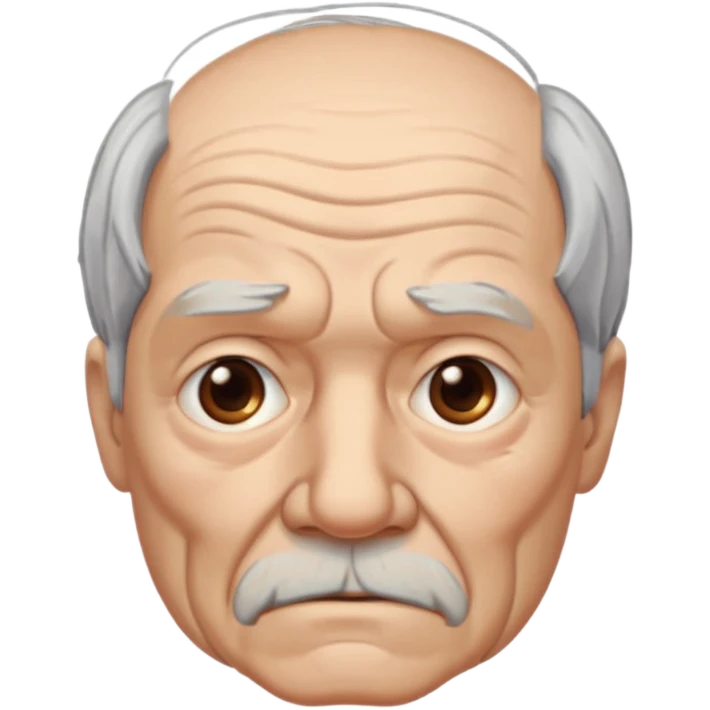 angry old man portrait emoji