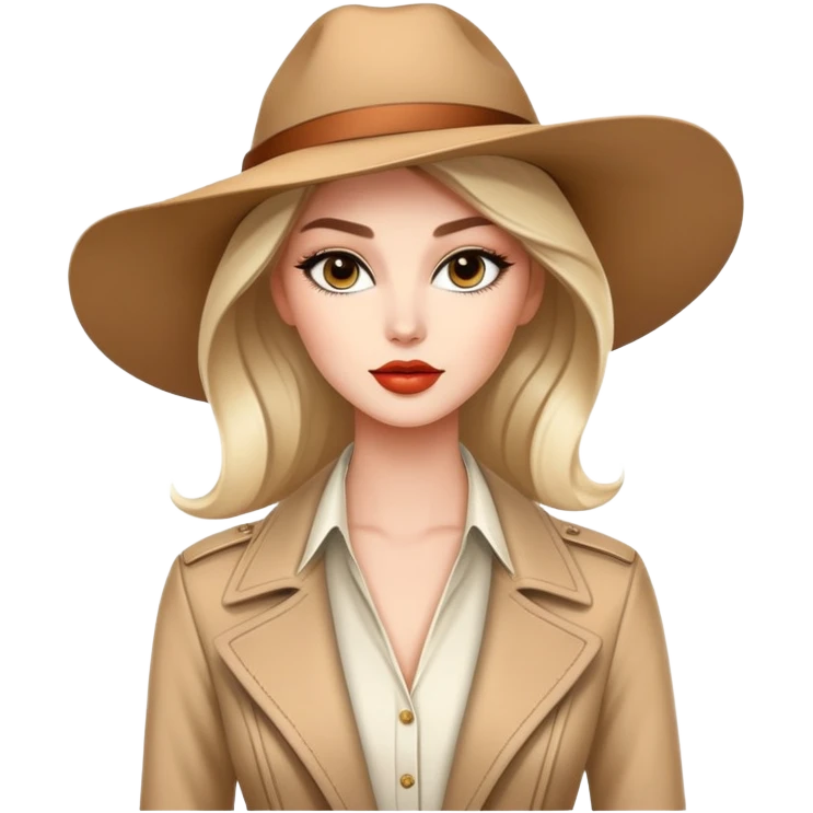 Beautiful Western female fashion model with elegant features, runway pose, stylish designer outfit emoji