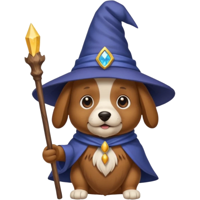 Dog wizard emoji