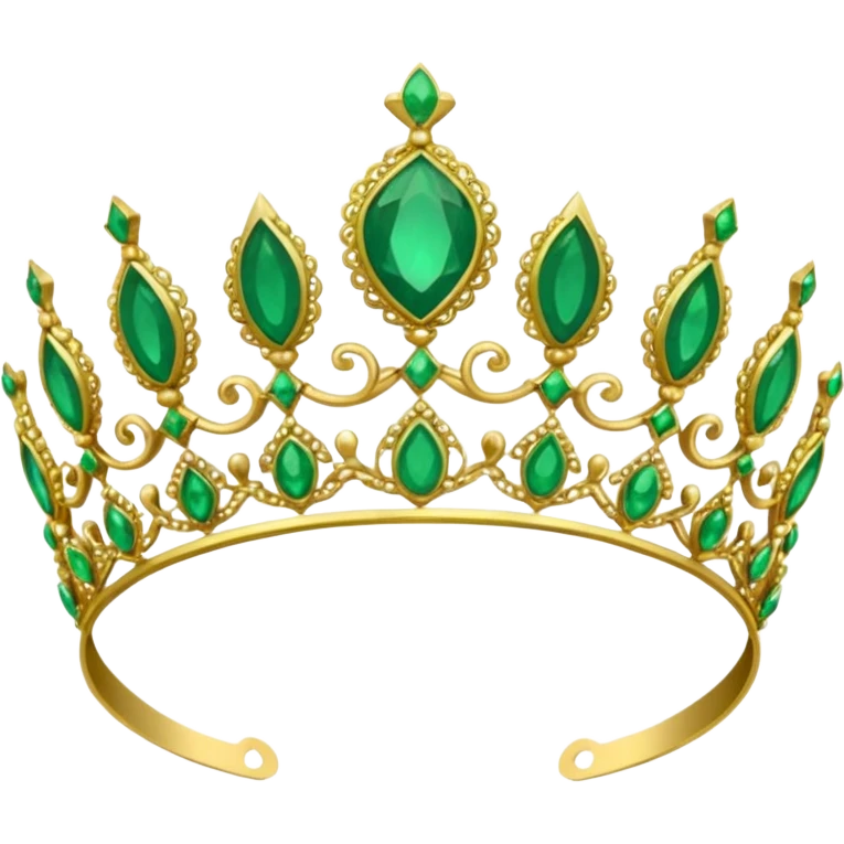 Create me a detailed green Tiara that says Co Owner Lia underneath it emoji