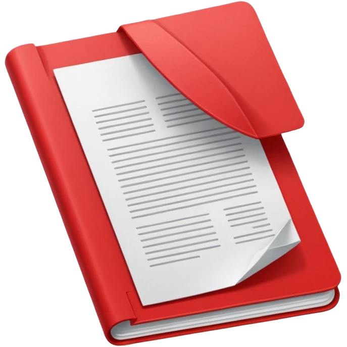 Office red document  emoji