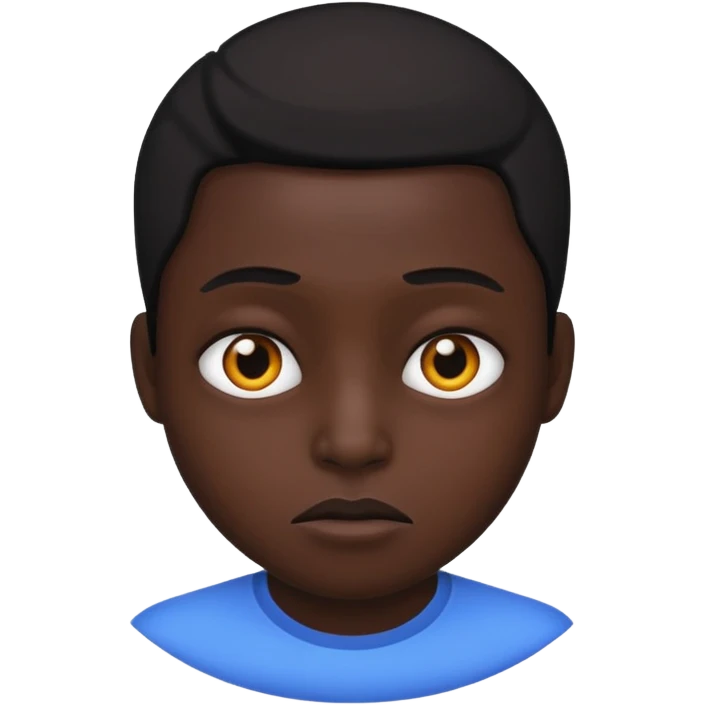black face weird emoji