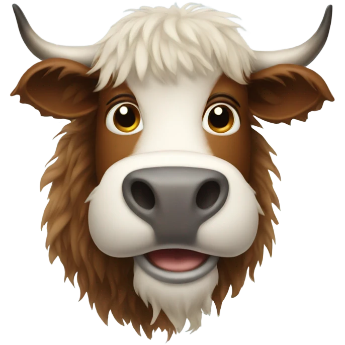 Hairy cow emoji
