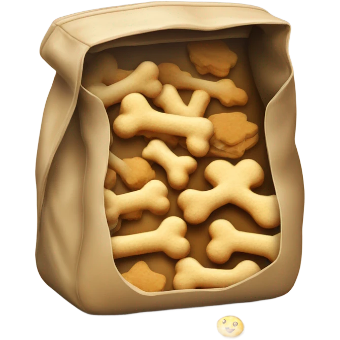 Bag of pet treats emoji