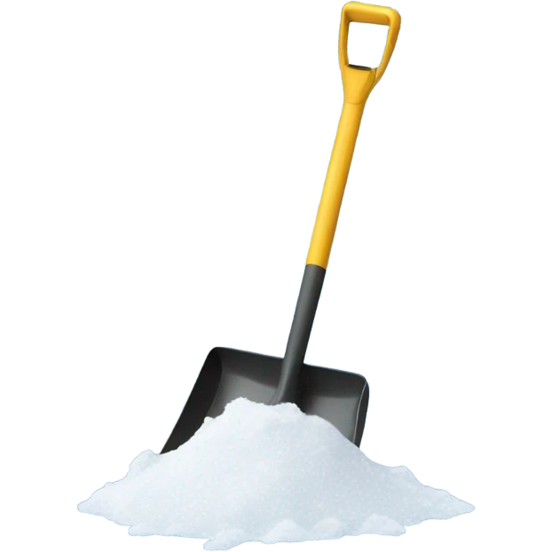 Cat shoveling snow emoji