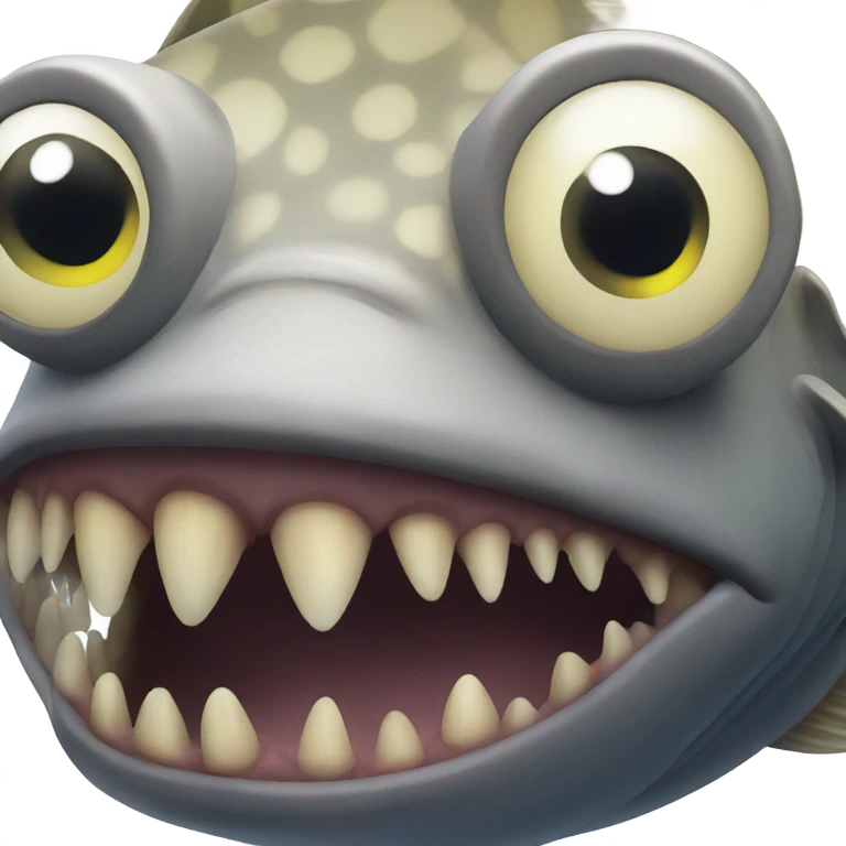 Horrifying fish emoji