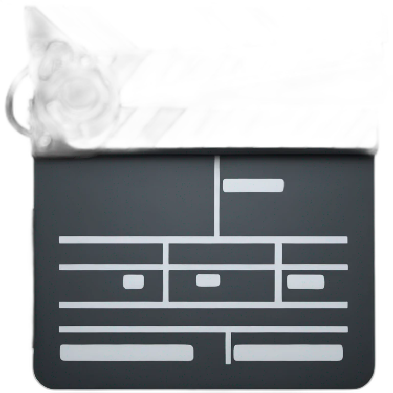camera clapperboard microphone emoji