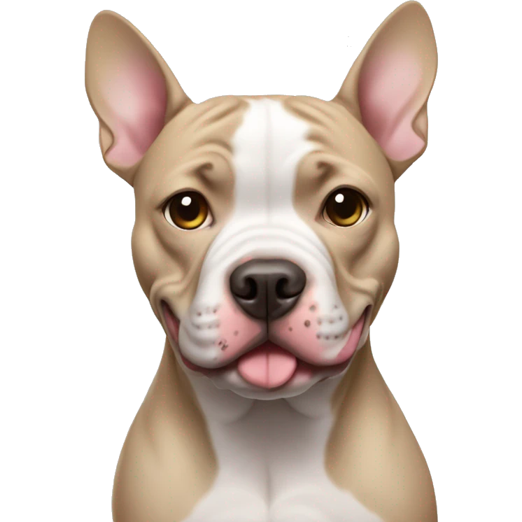 Pitbull mixed with frenchie emoji