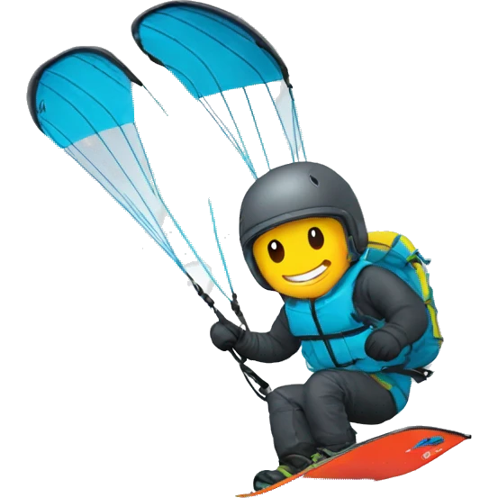 kitesurf winter emoji