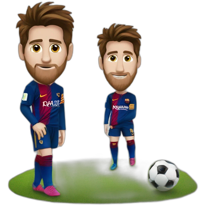 leo messi con duki emoji
