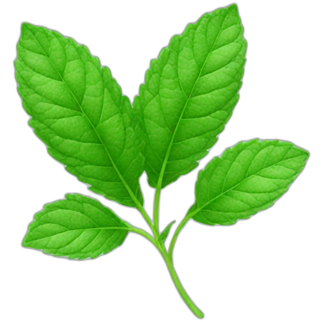 mint leaf emoji