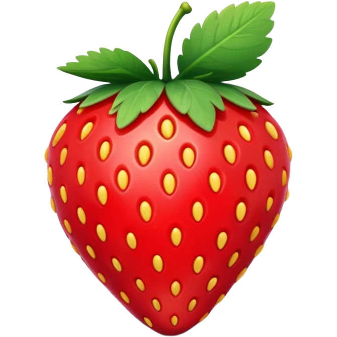 3d Full hd Pixar Style Strawberry emoji