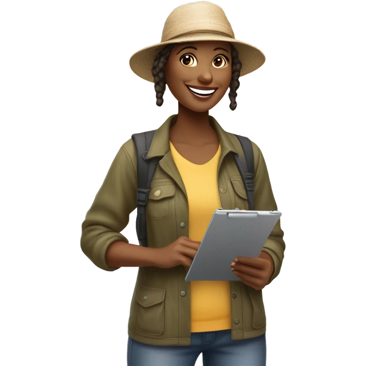 Tour guide woman emoji