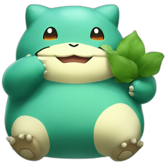 Snorlax and bulbasaur emoji