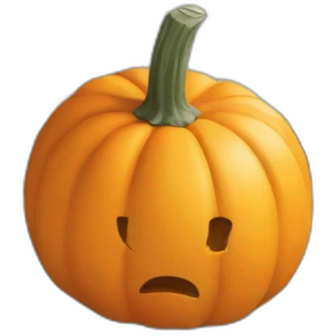 Construction site plot on a pumpkin emoji