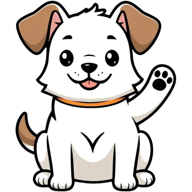 Dog with middle finger  emoji