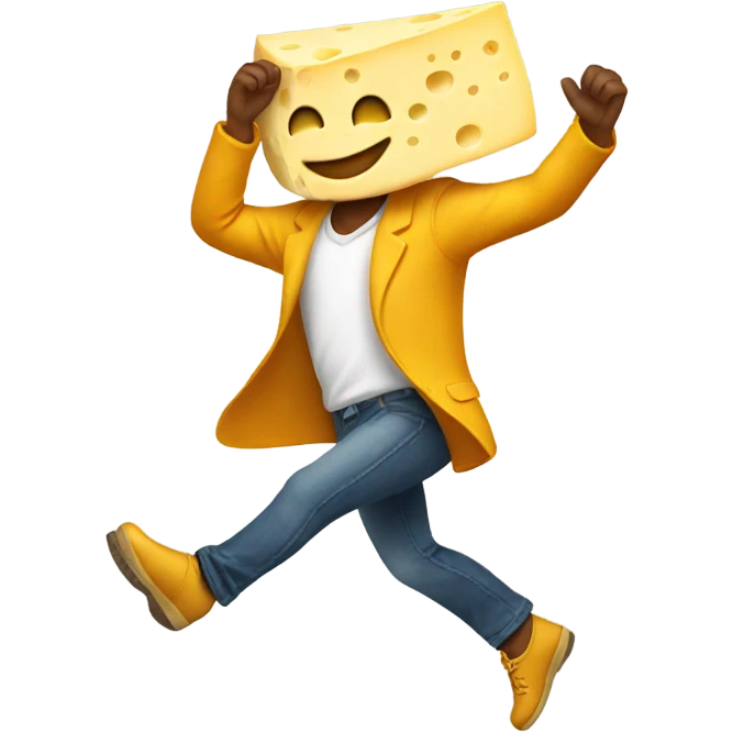 cheese dancing emoji