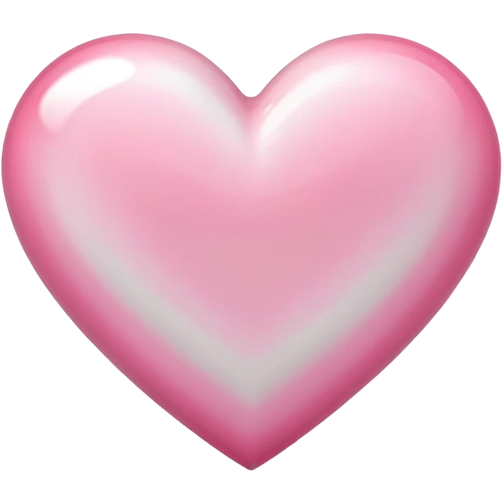 Pink and white heart emoji