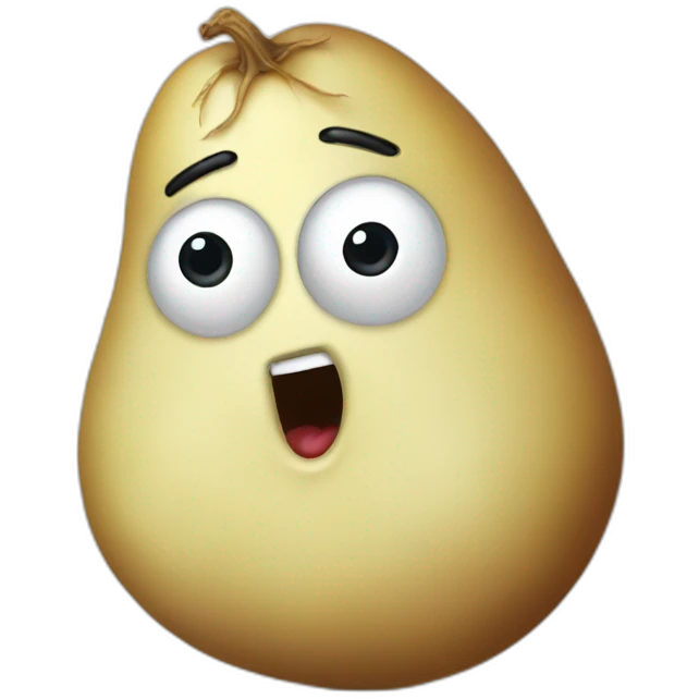 Surprised potato-fairy emoji