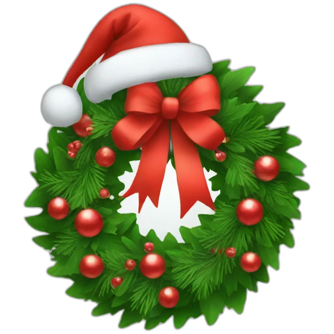 christmas wreath emoji