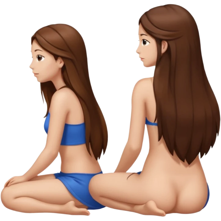 Sexy girl showing her ass without clothes emoji