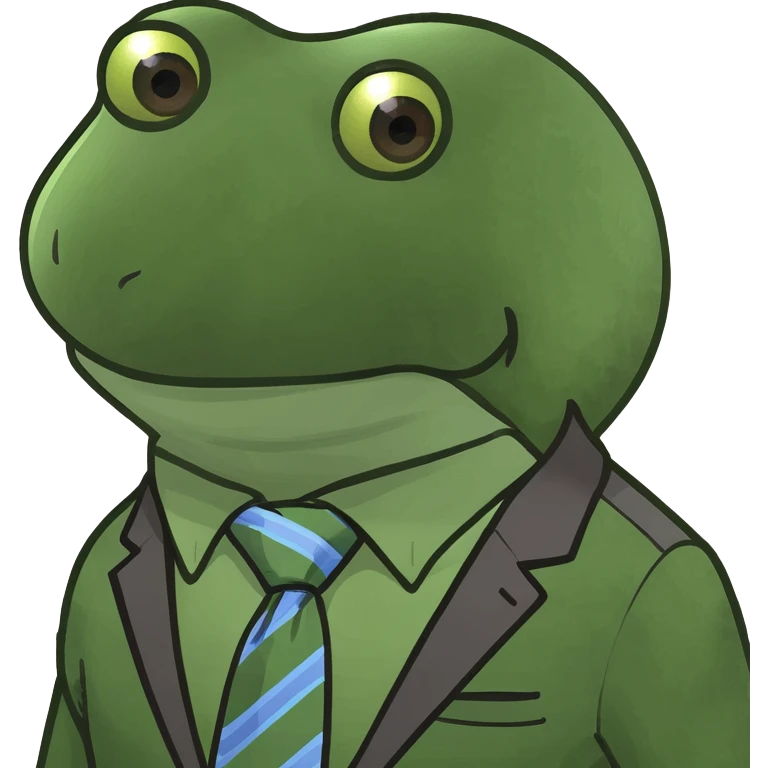 green manager emoji, with tie, professional, positive aura, no face emoji