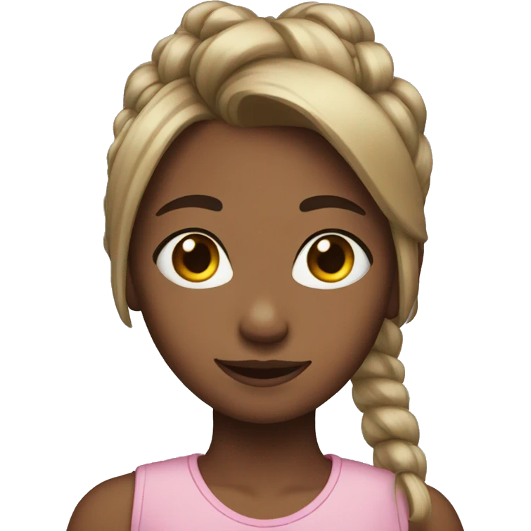 Girl with ponytails emoji