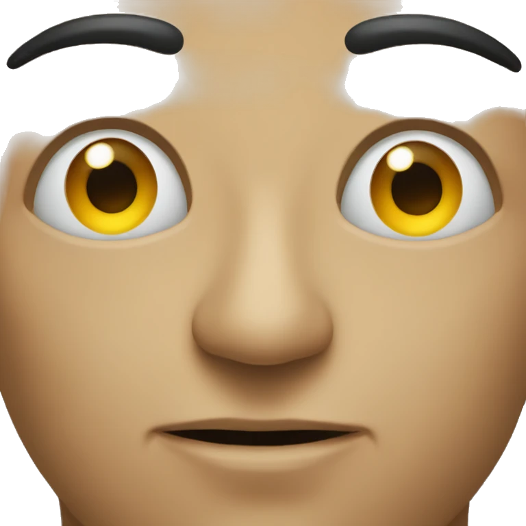 Two Eyes looking up  emoji
