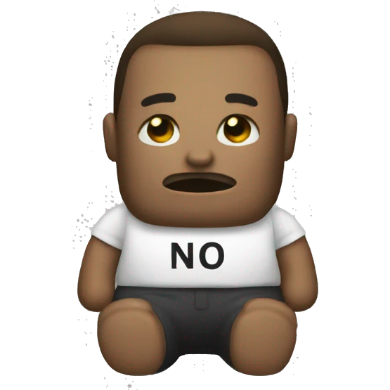 No dolls allowed sign emoji