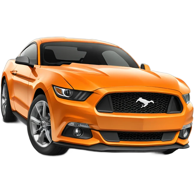 Ford-Mustang-mache-Orange 2020 emoji