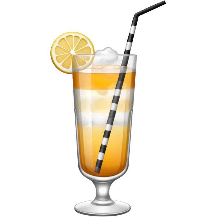 black white cocktail emoji