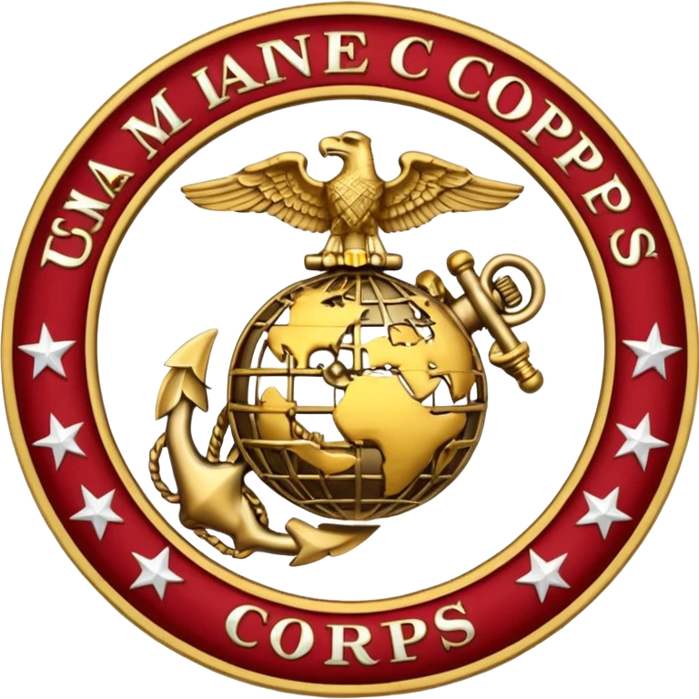 us marine eagle globe anchor emoji