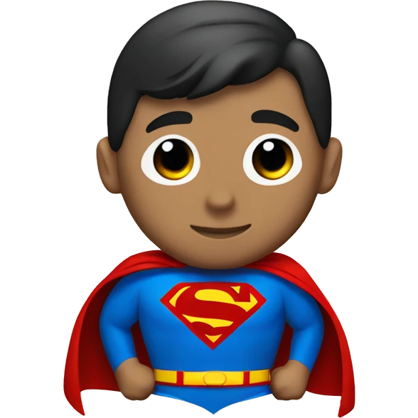 superman with "A" symbol logo emoji