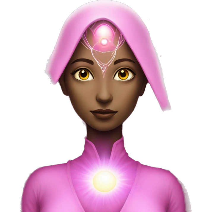 Pleiadian woman female third eye pink emoji
