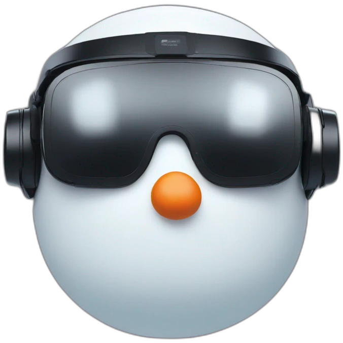 snowman in vr headset emoji