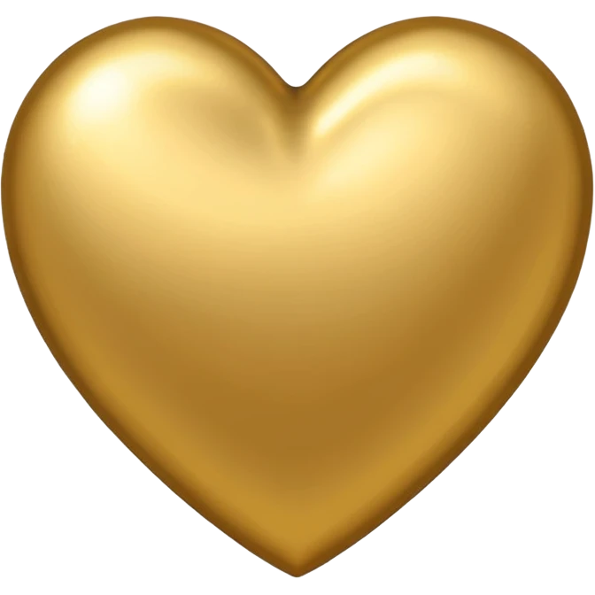 Gold heart emoji emoji