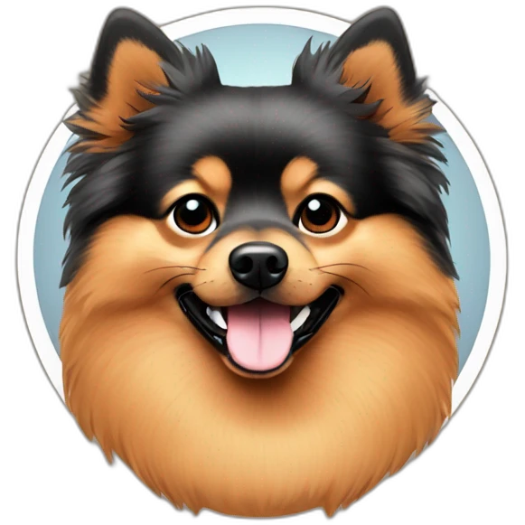 Red German Spitz emoji