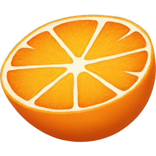 tangerine slice emoji