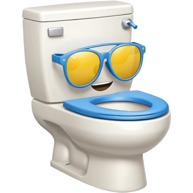 skibidi toilet with sunglasses emoji