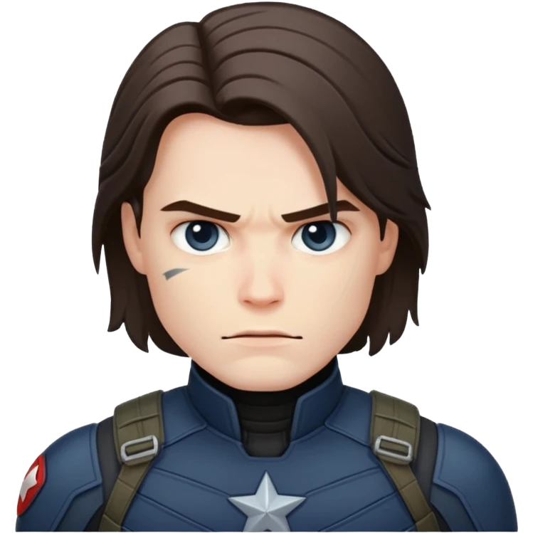 Winter soldier in action pose emoji