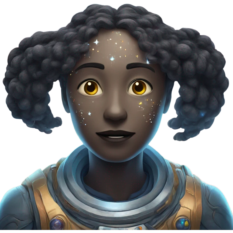 Cosmic being that is composed of space itself emoji