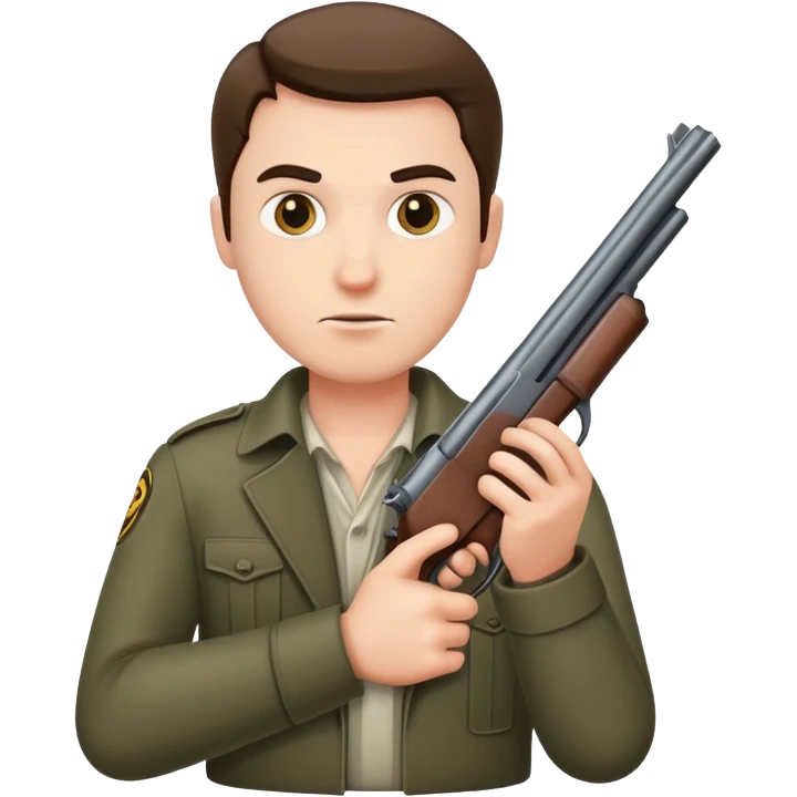 man with gun emoji