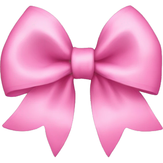 Pink bow emoji
