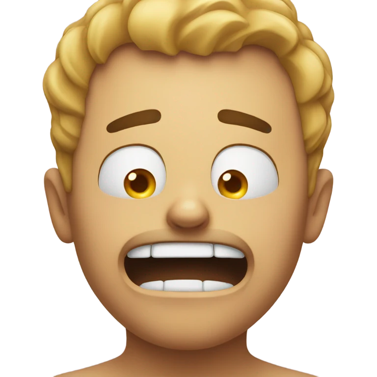 emoji face groaning in pain emoji